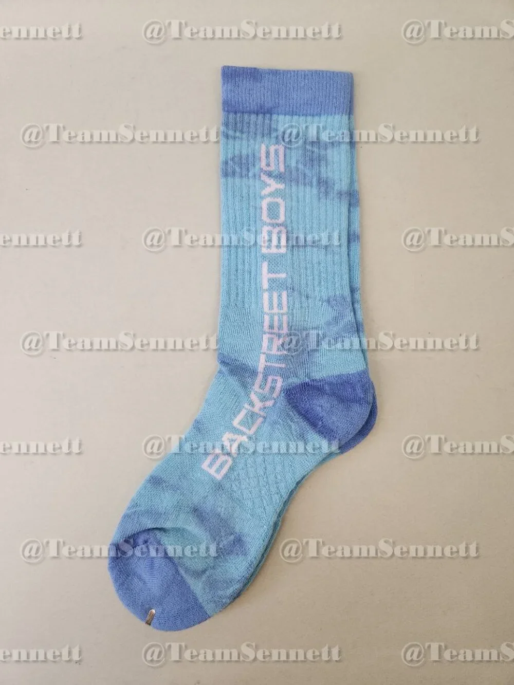 Backstreet Boys Blue Tie Dye Crew Socks // Into the Millennium Sphere Las Vegas